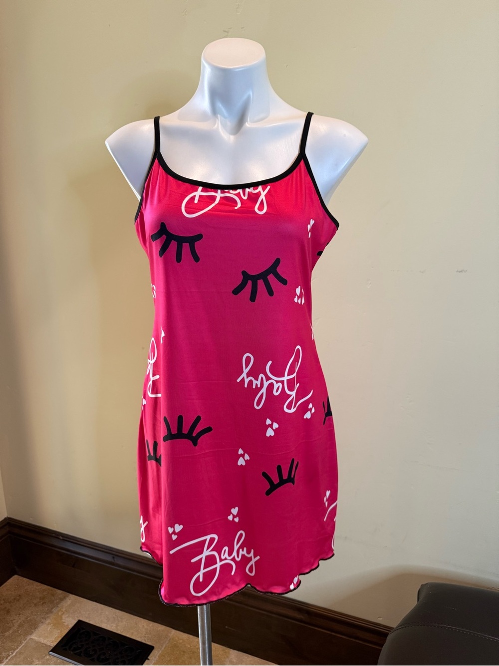 Women’s Pink Sleep Slip Nightdress
